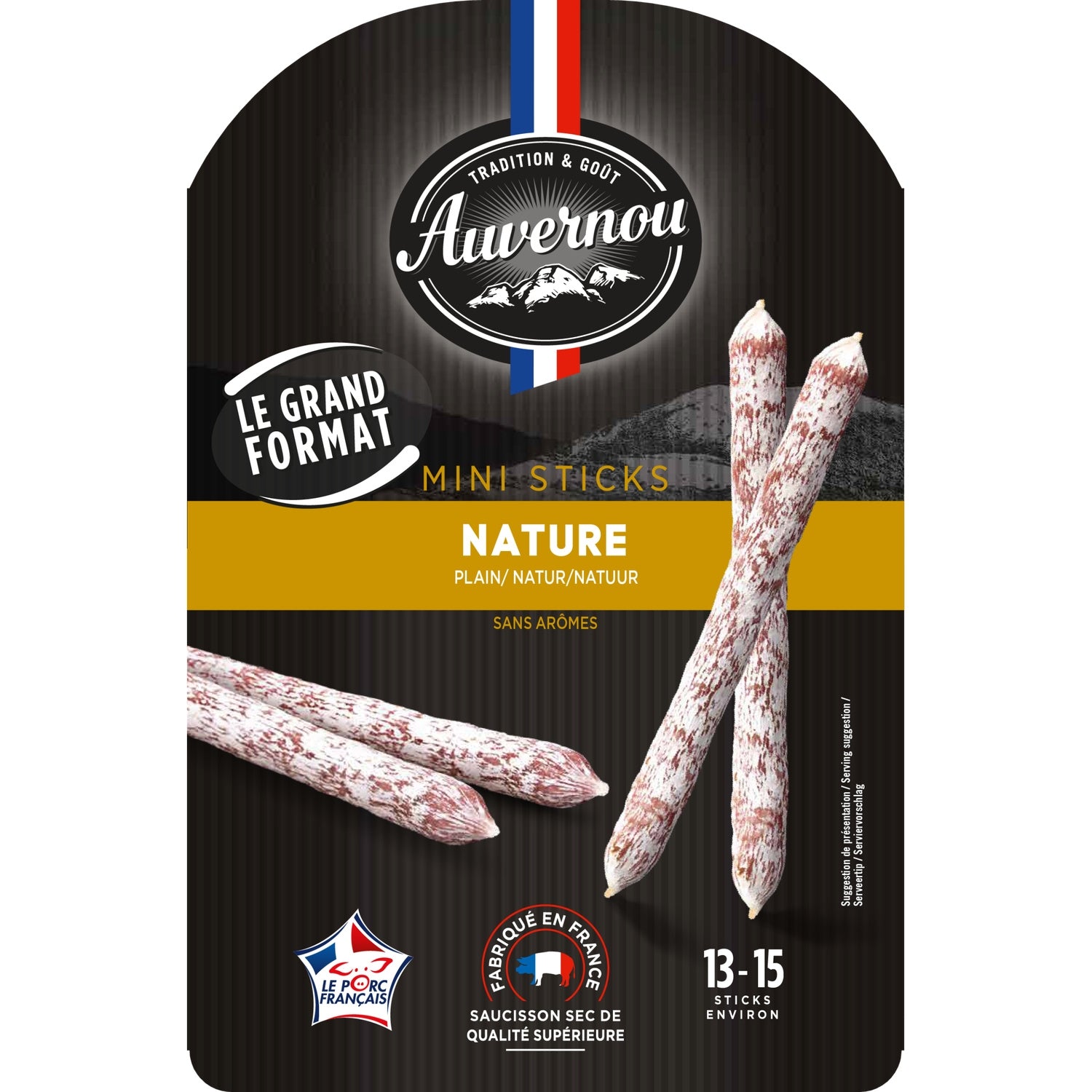 Mini Saucissons Pur Porc AUVERNOU 