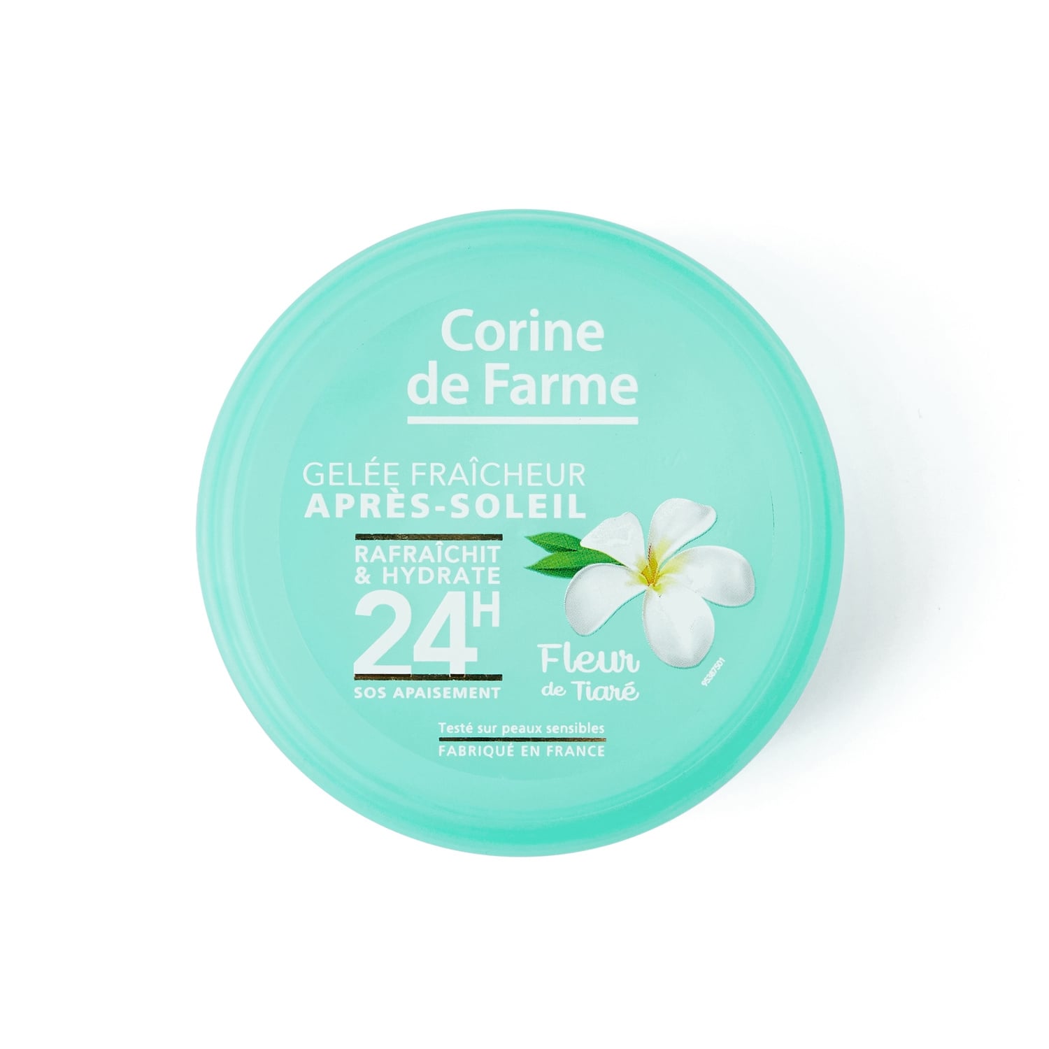 Après-soleil Gelée Corps Fraîcheur Hydratant Apaise Fleur de Tiaré CORINE DE FARME 