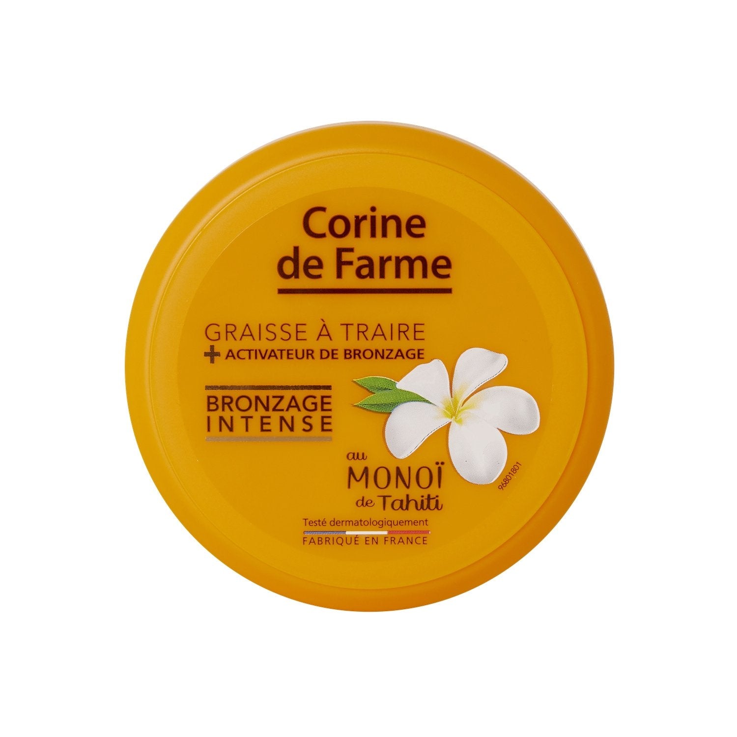 Graisse à Traire Corps Bronzage Intense Accelerateur de Bronzage Monoi Tahiti CORINE DE FARME le pot de 150mL