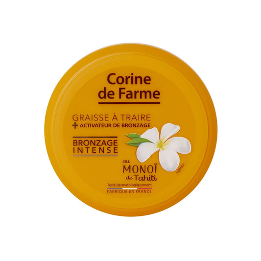 Graisse à Traire Corps Bronzage Intense Accelerateur de Bronzage Monoi Tahiti CORINE DE FARME le pot de 150mL