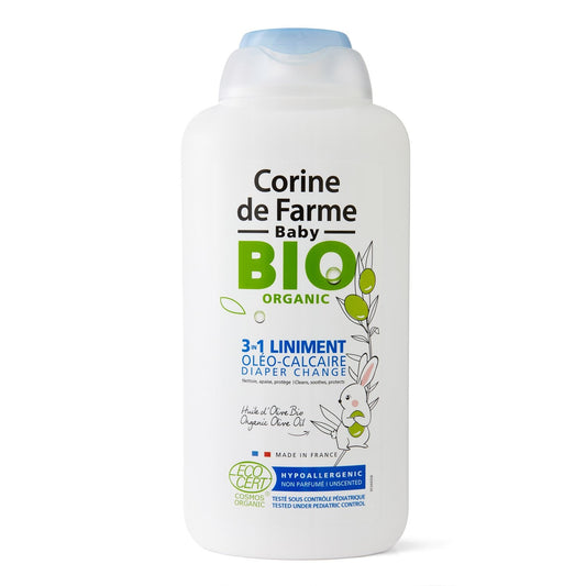 Liniment Bébé Nettoyant Siège Huile d'Olive Bio CORINE DE FARME le flacon de 500ml
