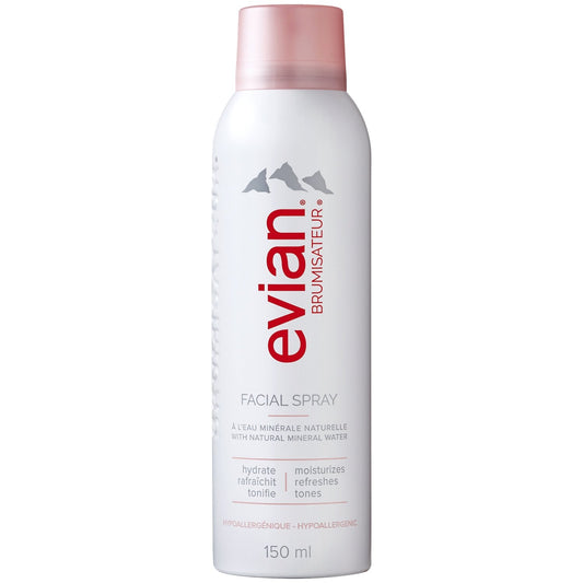 Eau Micellaire Naturelle Hydrate Rafraîchit et Tonifie Hypoallergénique EVIAN la brume de 150mL