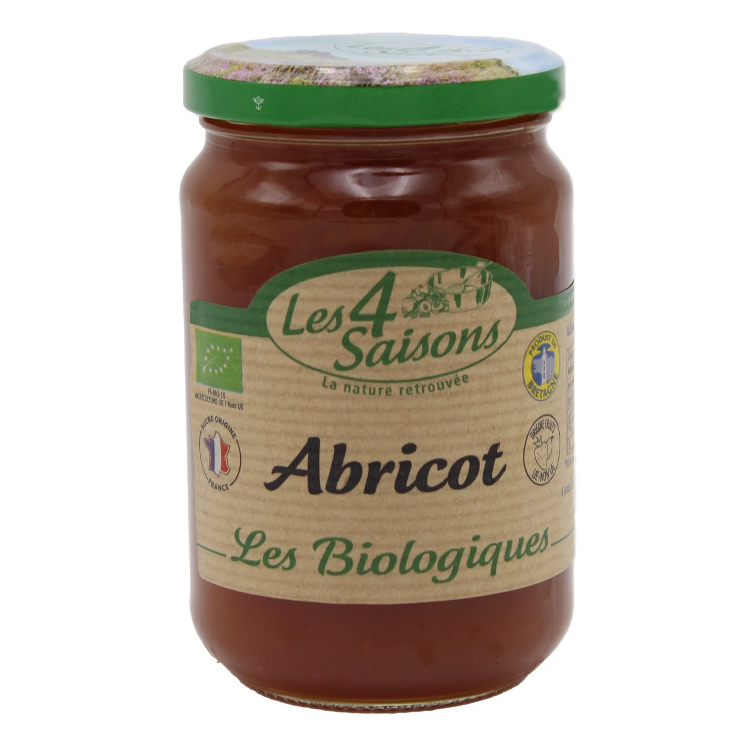 Confiture abricot bio QUATRE SAISONS 