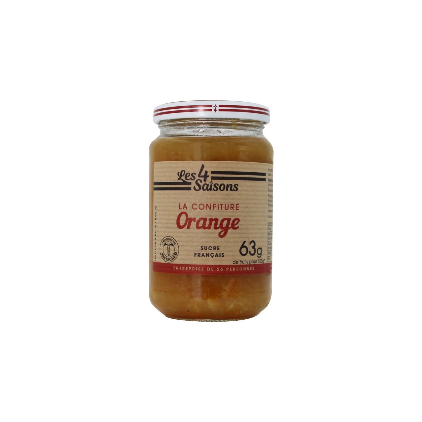 Orange Jam, 65% Fruits, 4 SEASONS