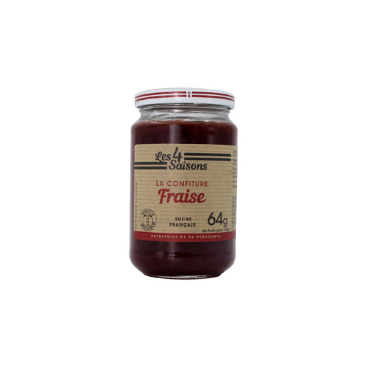 Confiture Fraise 62% de Fruits les 4 SAISONS le pot de 400 g