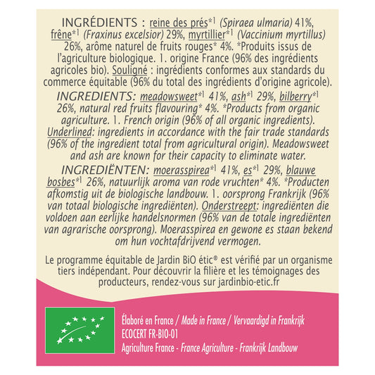 Organic Red Fruit Slimming Infusion JARDIN BIO ETIC