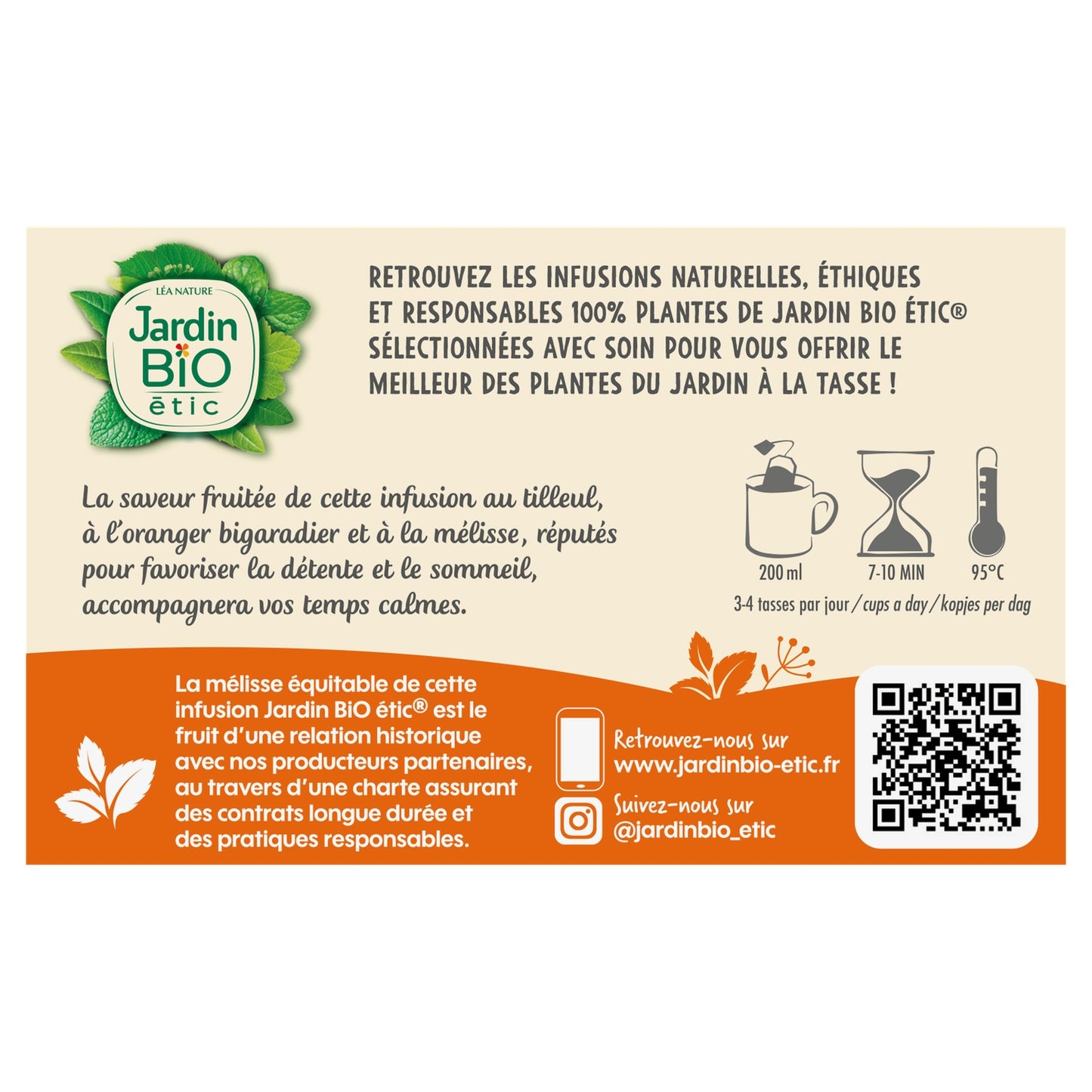 Bio-Orangen-Linden-Entspannungstee JARDIN BIO ETIC