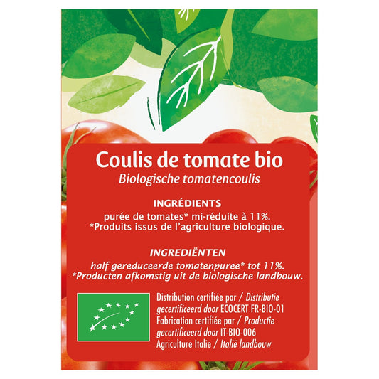 Organic Tomato Coulis JARDIN BIO ETIC