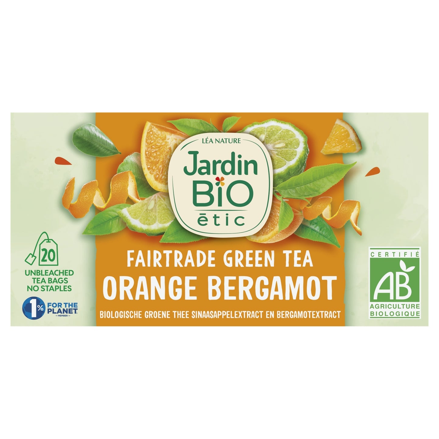 Thé Vert Orange Bergamote Bio JARDIN BIO ETIC