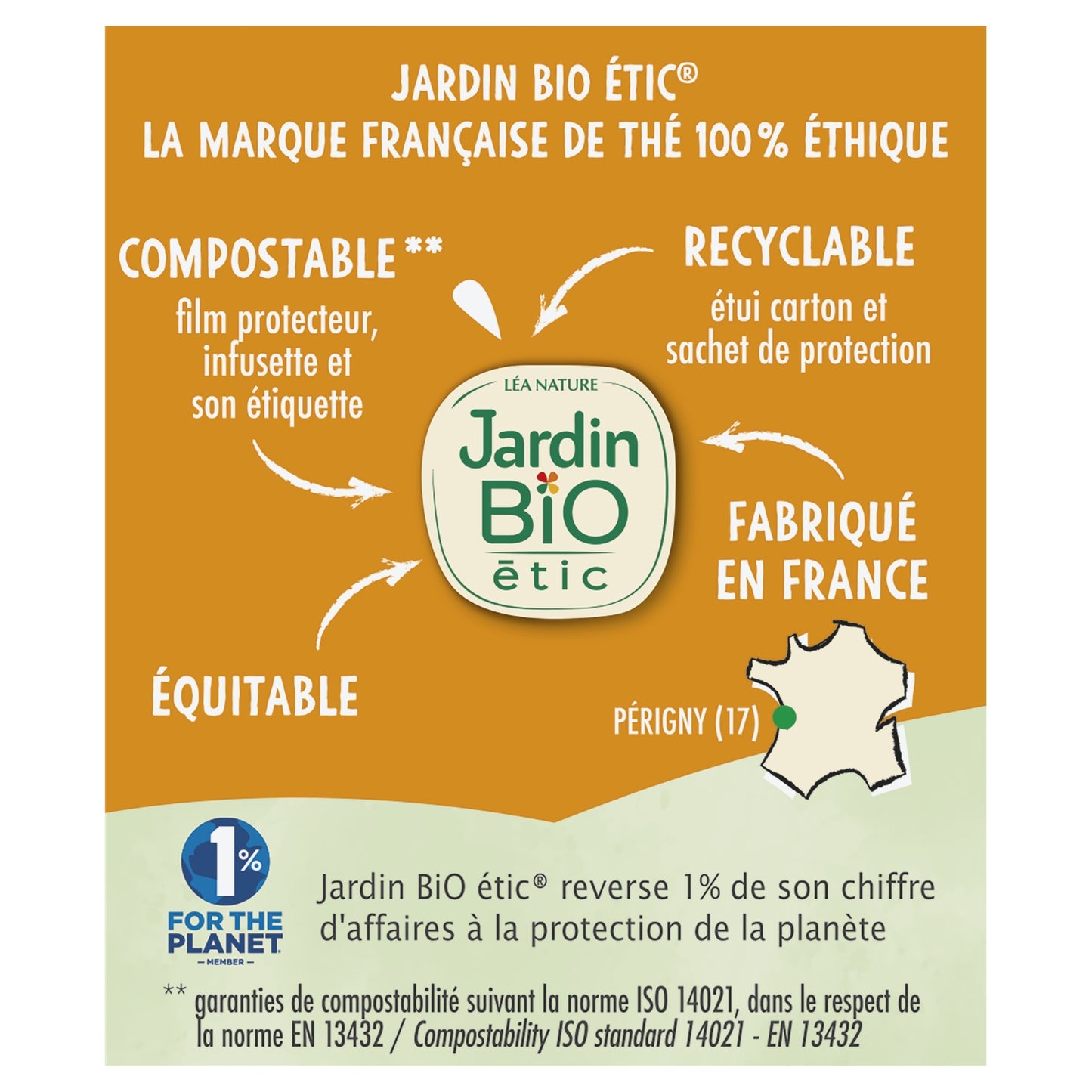 Thé Vert Orange Bergamote Bio JARDIN BIO ETIC