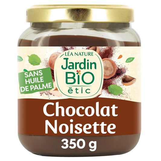 Pâte à Tartiner Chocolat Noisette Bio JARDIN BIO ETIC le pot de 350g