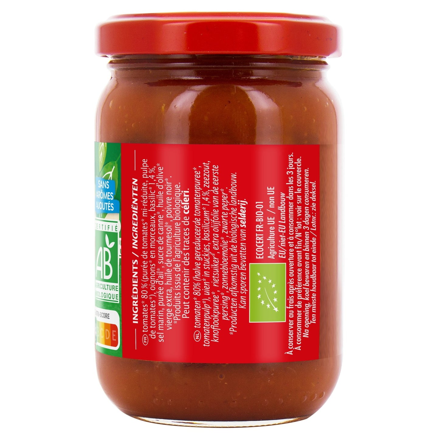 Sauce Tomate Basilic JARDIN BIO ETIC