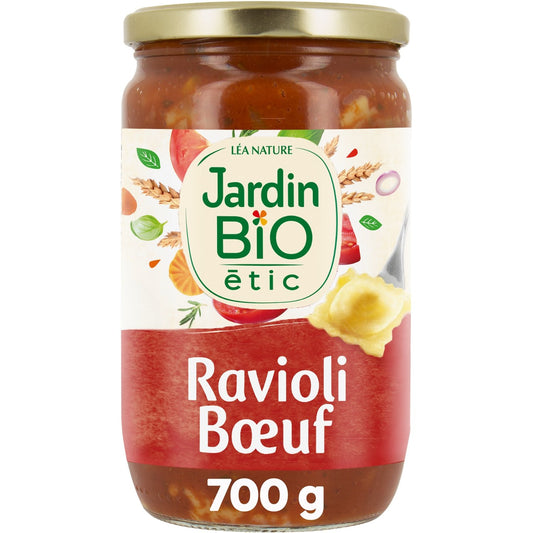 Ravioli Bœuf Bio JARDIN BIO ETIC le bocal de 700g