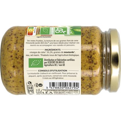 Old-Fashioned Mustard with Organic Cider Vinegar JARDIN BIO ETIC