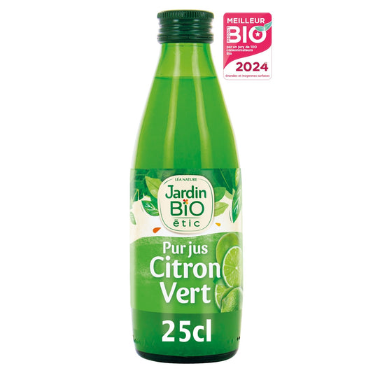 Jus de Citron Vert Bio JARDIN BIO ETIC la bouteille de 25cl