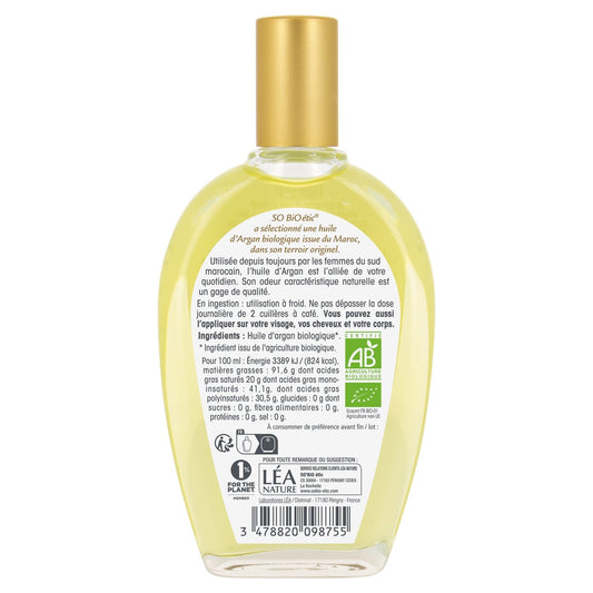 Huile Pure Argan Bio SO'BIO ETIC