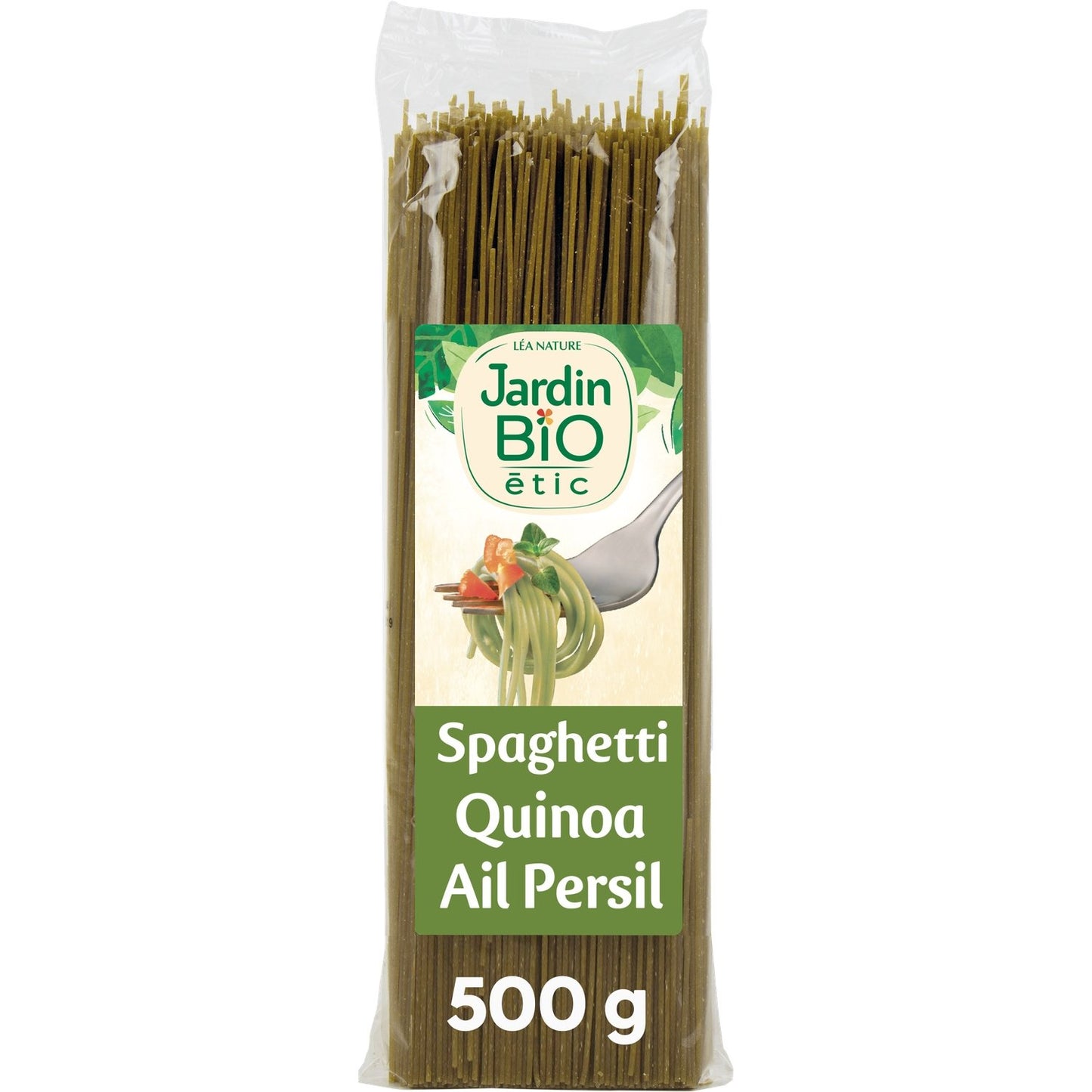 Organic Colorful Spaghetti Pasta Quinoa Parsley Garlic JARDIN BIO ETIC