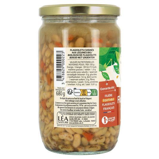 Organic Cooked Flageolets JARDIN BIO ETIC