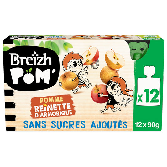 Compote pomme Reinette d'Armorique BREIZH'POM 