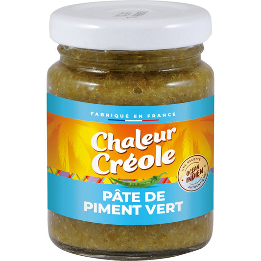Pate de Piment Vert CHALEUR CREOLE le pot de 100g
