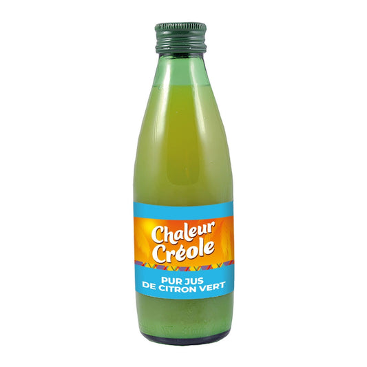 Jus de Citron Vert CHALEUR CREOLE la bouteille de 25cL