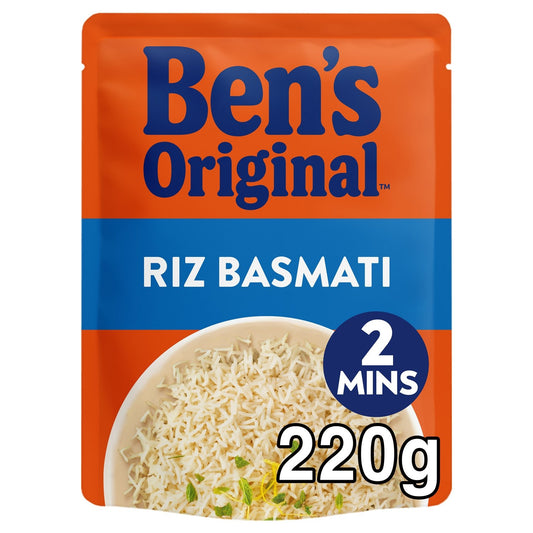 Riz Micro-Ondes Basmati BEN'S ORIGINAL le sachet de 220g