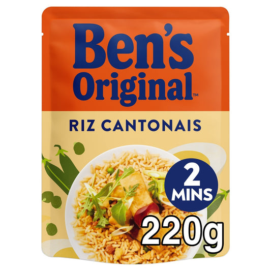 Riz Micro-Ondes Express Cantonais BEN'S ORIGINAL le sachet de 220g