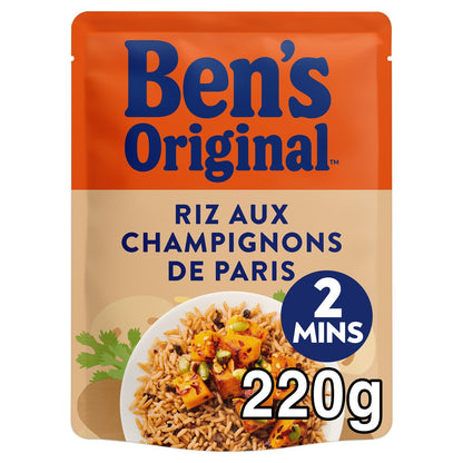 BEN'S ORIGINAL Express Microwave Rice with Button Mushrooms