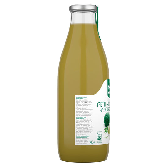 Soupe Bio petit pois brocoli et courgette FERME D'ANCHIN 