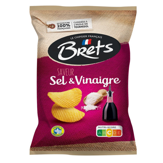 Chips Sel Vinaigre BRETS le paquet de 125g