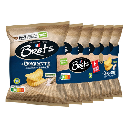 Chips Nature la Craquante BRET'S les 6 sachets de 25g