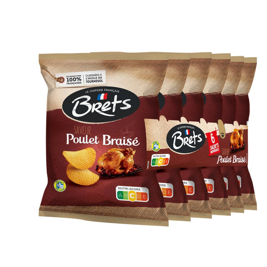 Chips Poulet Braisé BRET'S les 6 sachets de 25g