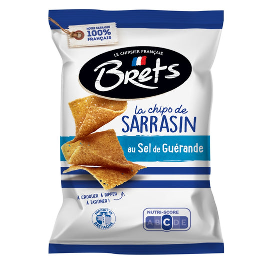 Chips de Sarrasin au Sel de Gerande BRETS le paquet de 120g