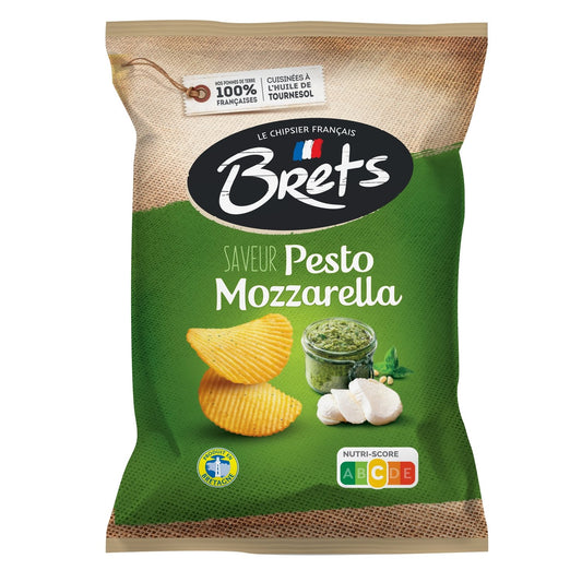 Chips Saveur Pesto Mozzarella BRETS le paquet de 125g