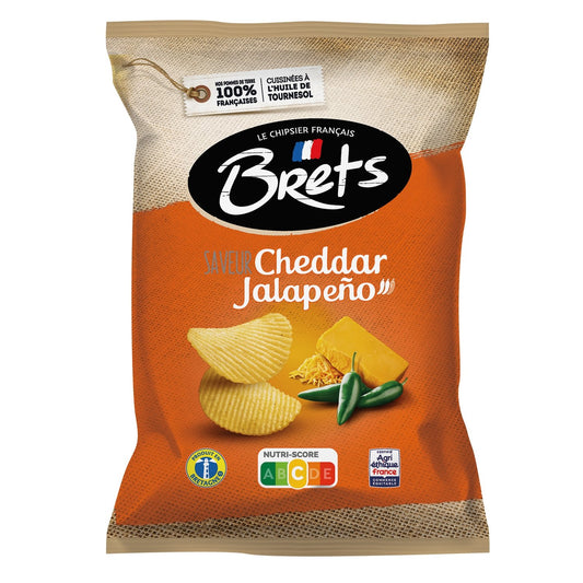 Chips Saveur Cheddar Jalapeno BRETS le sachet de 125g