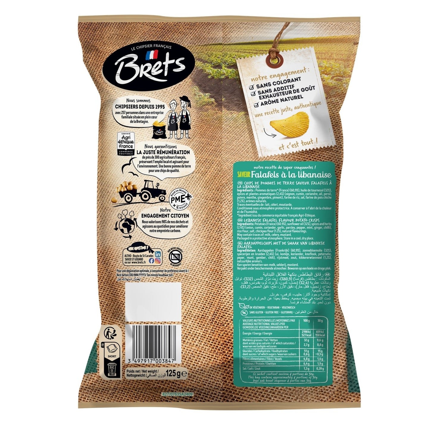 Chips Saveur à Falafels à la Libanaise BRET'S