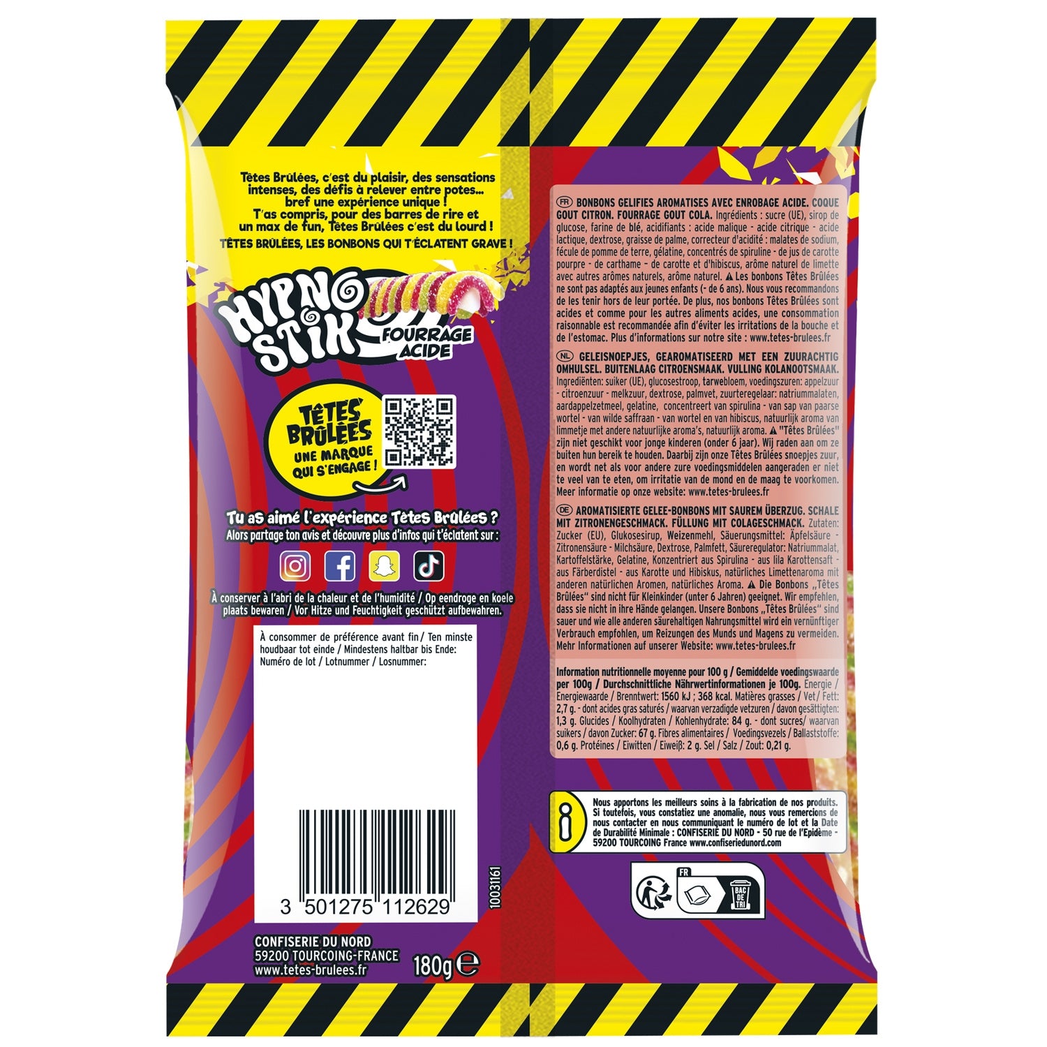Bonbons hypnostik TETE BRULEES 