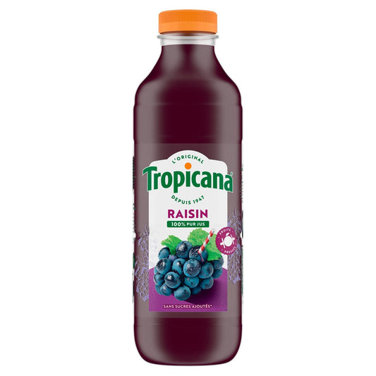 Jus de Raisin Pur Jus TROPICANA la bouteille de 1L