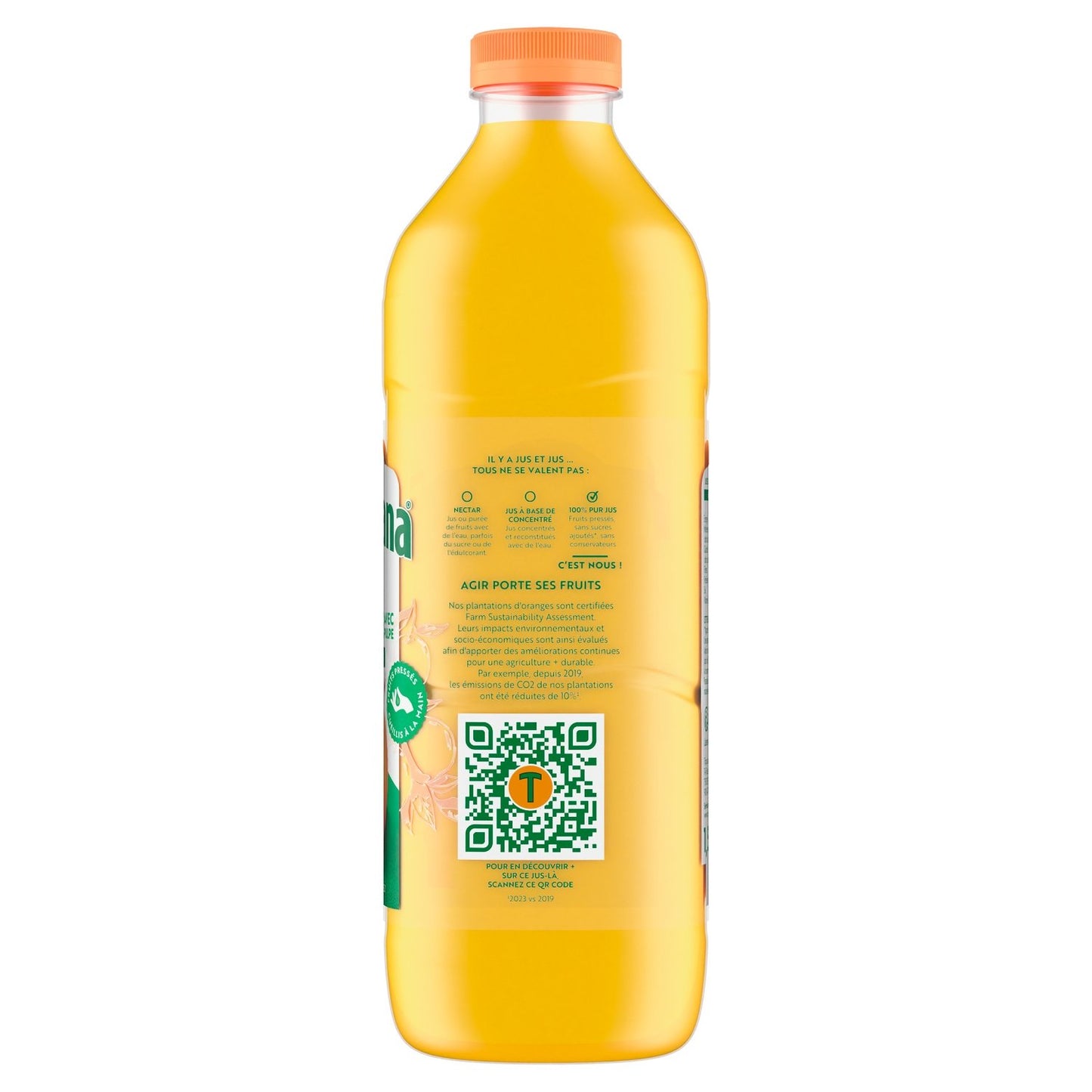 Jus d'Orange Pressée avec Pulpe Pur Jus TROPICANA