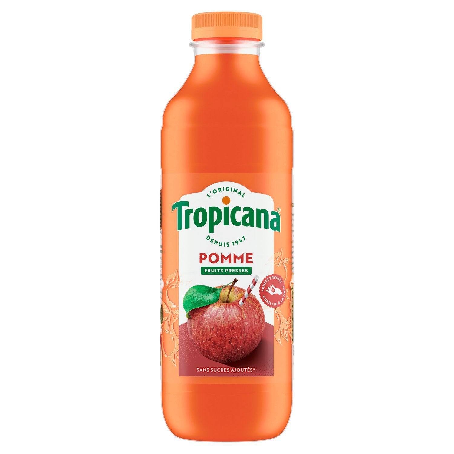 Jus de Pomme Pur Jus TROPICANA la bouteille de 1L
