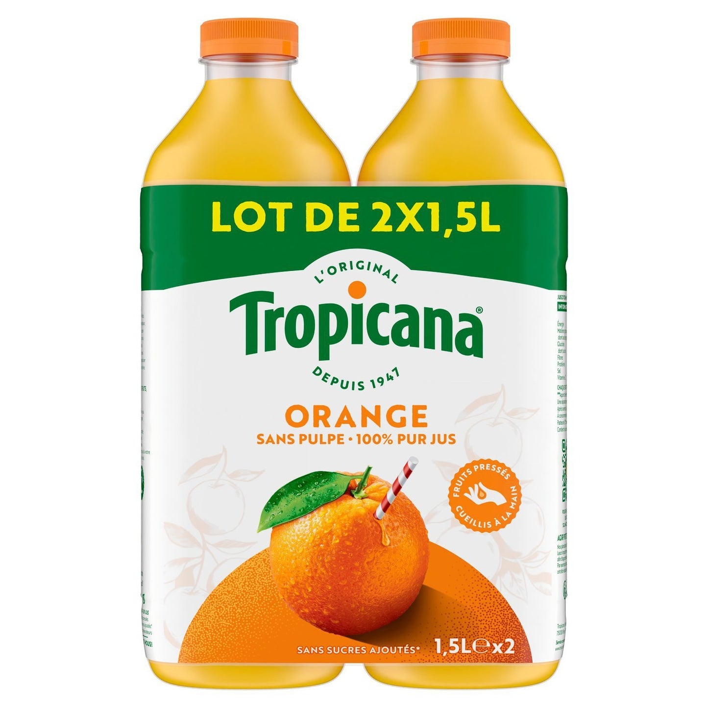 TROPICANA Orange Juice No Pulp No Added Sugar