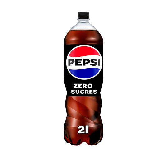 Soda au Cola Zéro Sucres PEPSI la bouteille de 2L