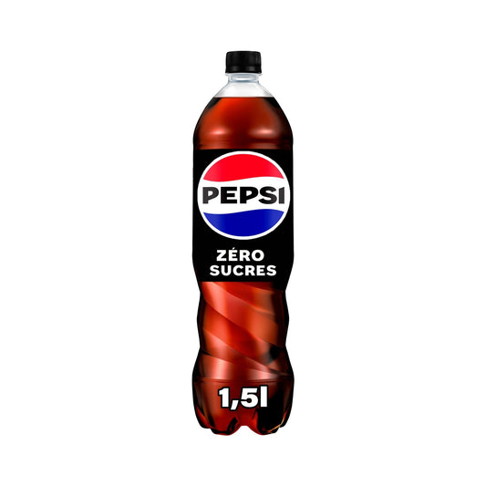Soda au Cola Zéro Sucres PEPSI la bouteille de 1,5L