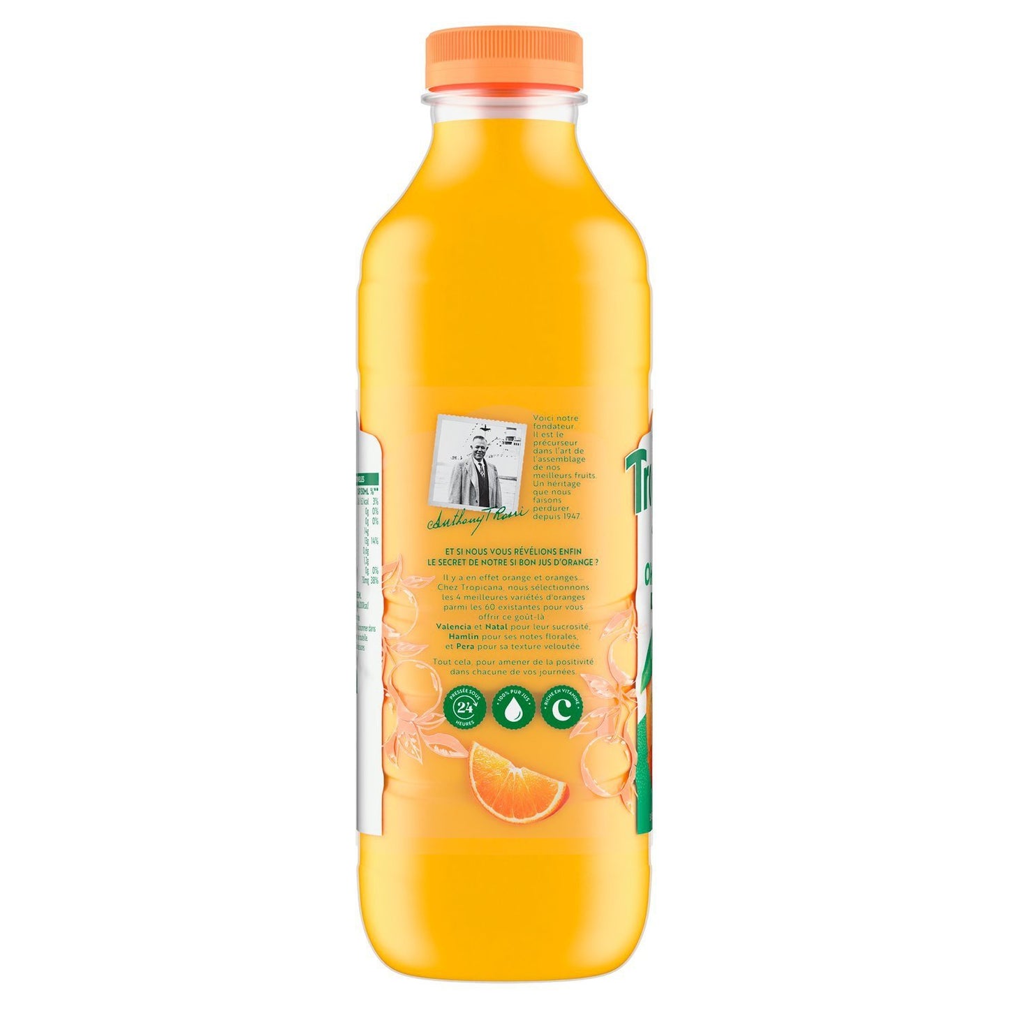 Jus d'Orange Pressée avec Pulpe Pur Jus TROPICANA