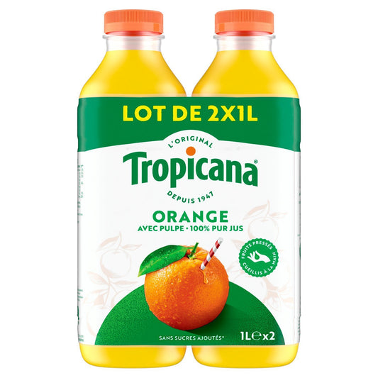 TROPICANA Pure Orange Juice with Pulp No Added Sugar