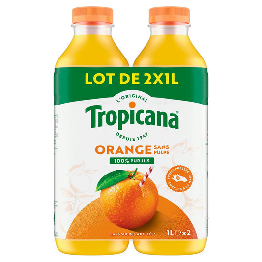 TROPICANA Orange Juice No Pulp No Added Sugar