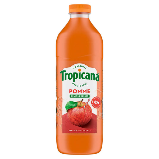Jus de Pomme Pressée Pur Jus TROPICANA la bouteille de 1,5L