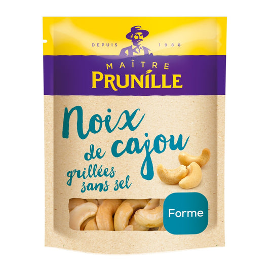 Noix de Cajou Grillées Sans Sel MAITRE PRUNILLE le paquet de 200g