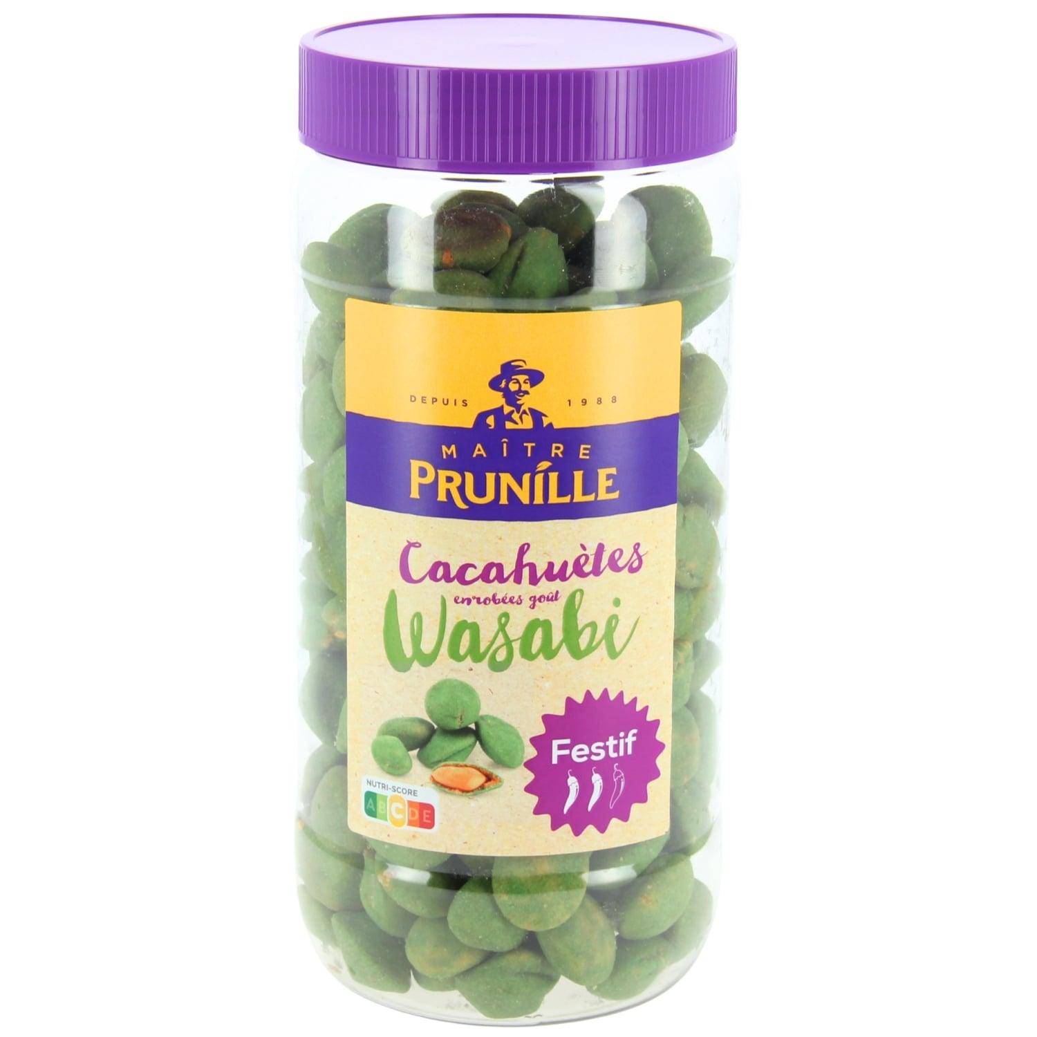 Cacahuètes Enrobées Goût Wasabi MAITRE PRUNILLE 