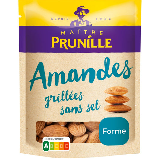 Amande Décortiquée Grillée Sans Sel MAITRE PRUNILLE le paquet de 150g